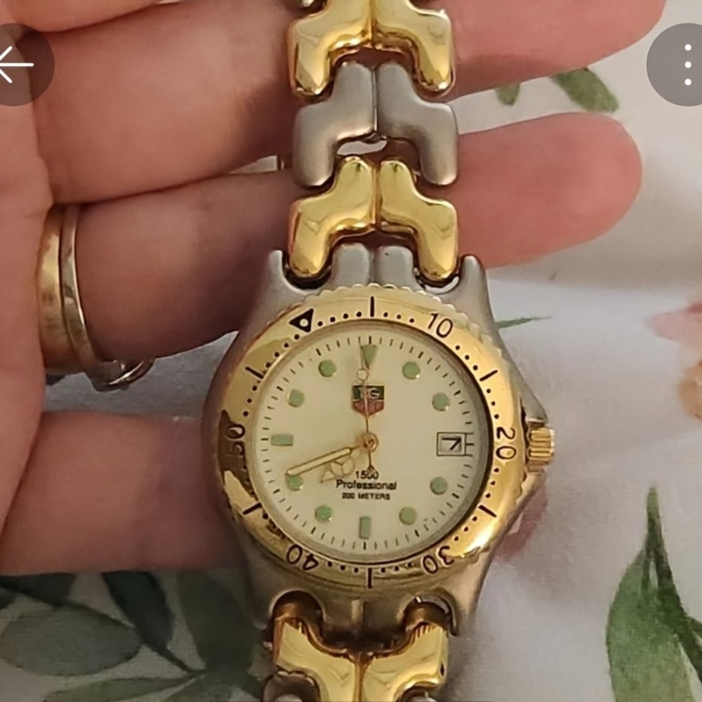 Tag Heuer Gold and Silver Men's Watch